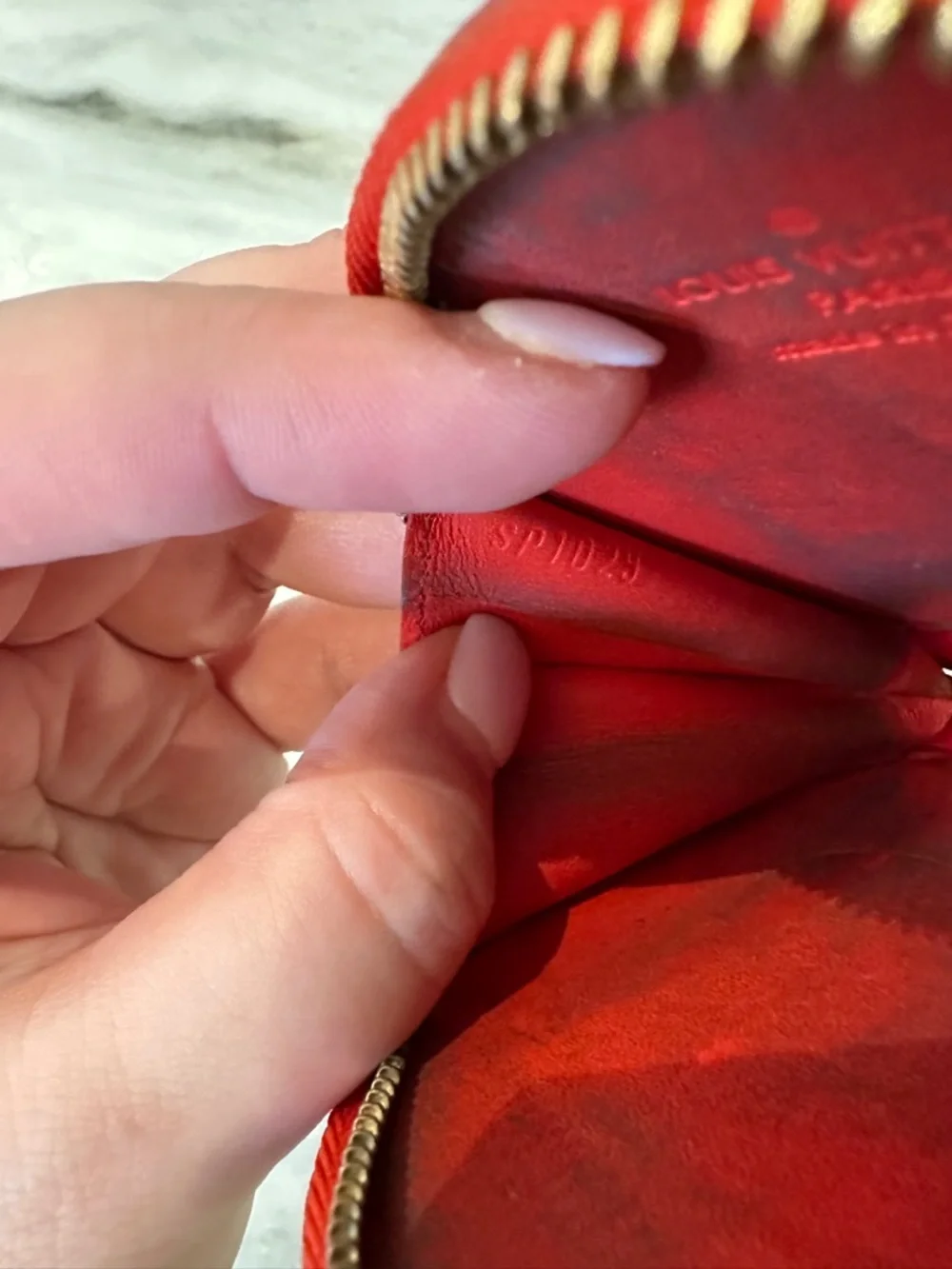 Louis Vuitton Coin Purse Stephen Sprouse Monogram Vernis Orange Sunset - Picture 4 of 5